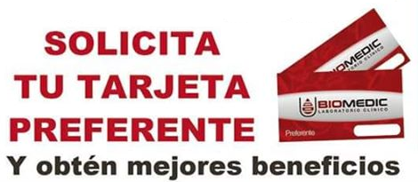 Tarjeta de DescuentoBiomedic